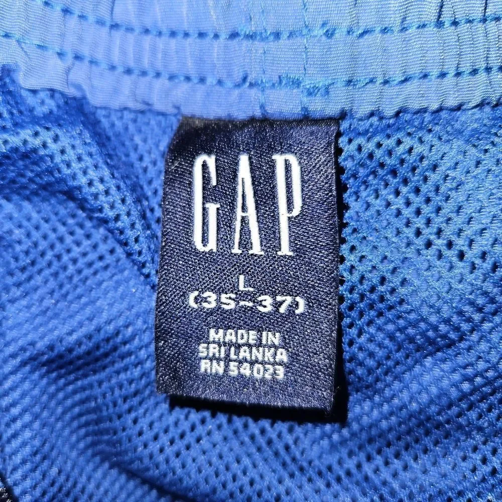 NWOT GAP MENS‎ L Blue Swim trunks Swimsuit Excellent Condition 35 - 37 Waist